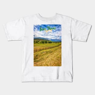 San Juan Skyway near the Dallas Divide Kids T-Shirt